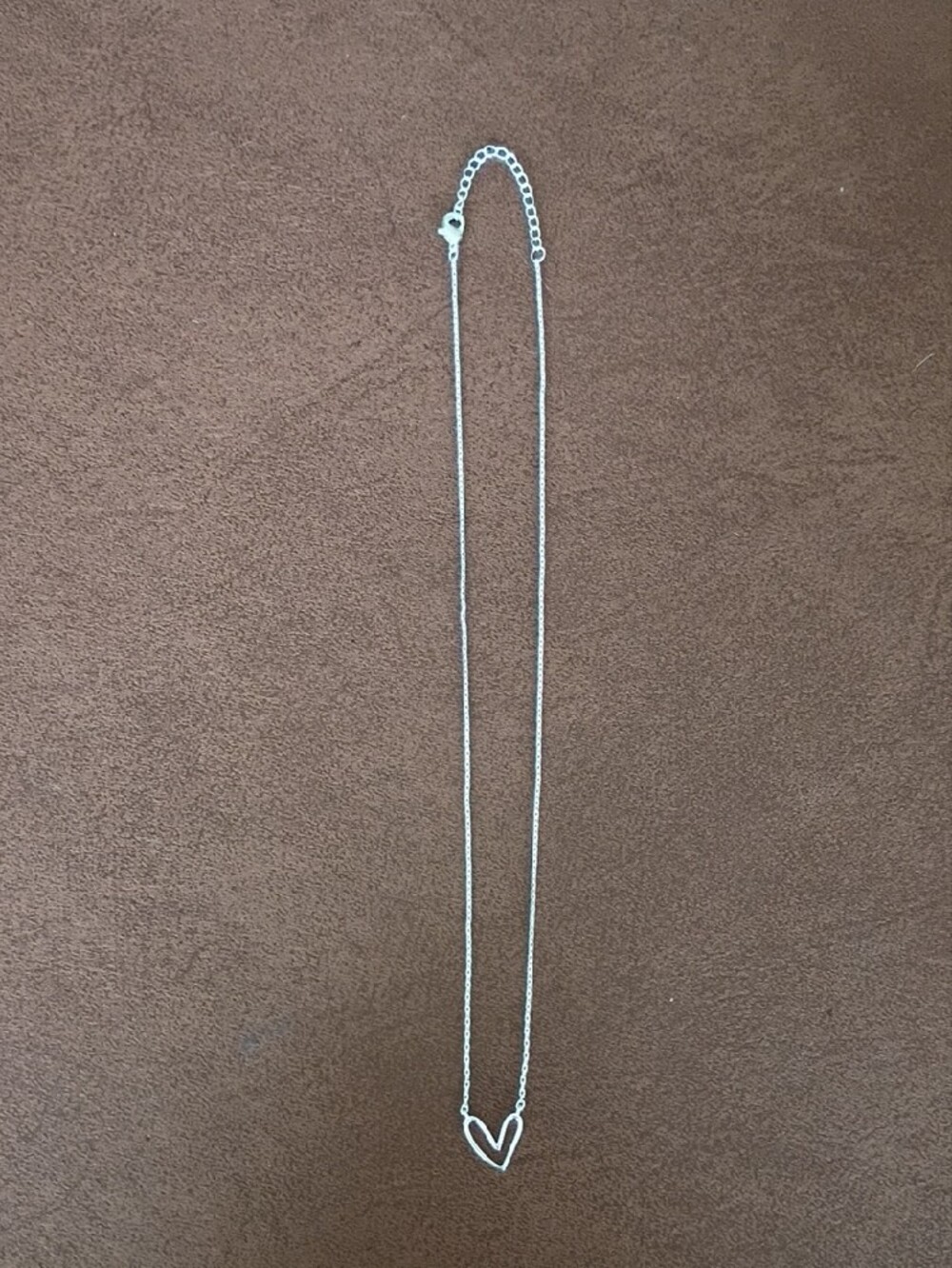 Silver Heart Pendant Necklace - Picture 2 of 4